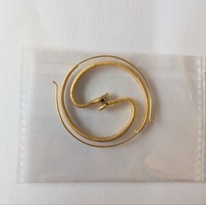 Local Eclectic Gold Snake Hoop Earrings